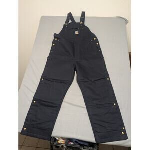 Carhartt Loose Fit Firm Duck Insulated Bib Overall | Black | XL Regular